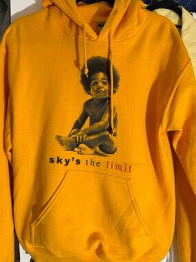 Yellow Hoodie - Sky's The Limit Graphic